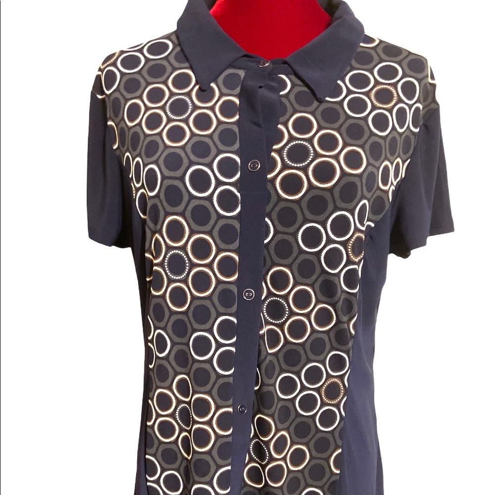 Women's Elie McCarthy Circle Color Block Blouse